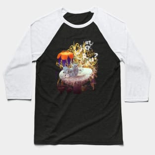 Alice N The Hookah Smoking Caterpillar Baseball T-Shirt